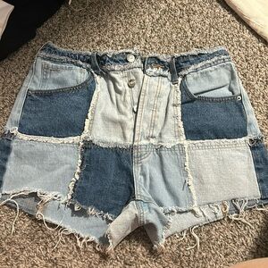 Patched Shorts